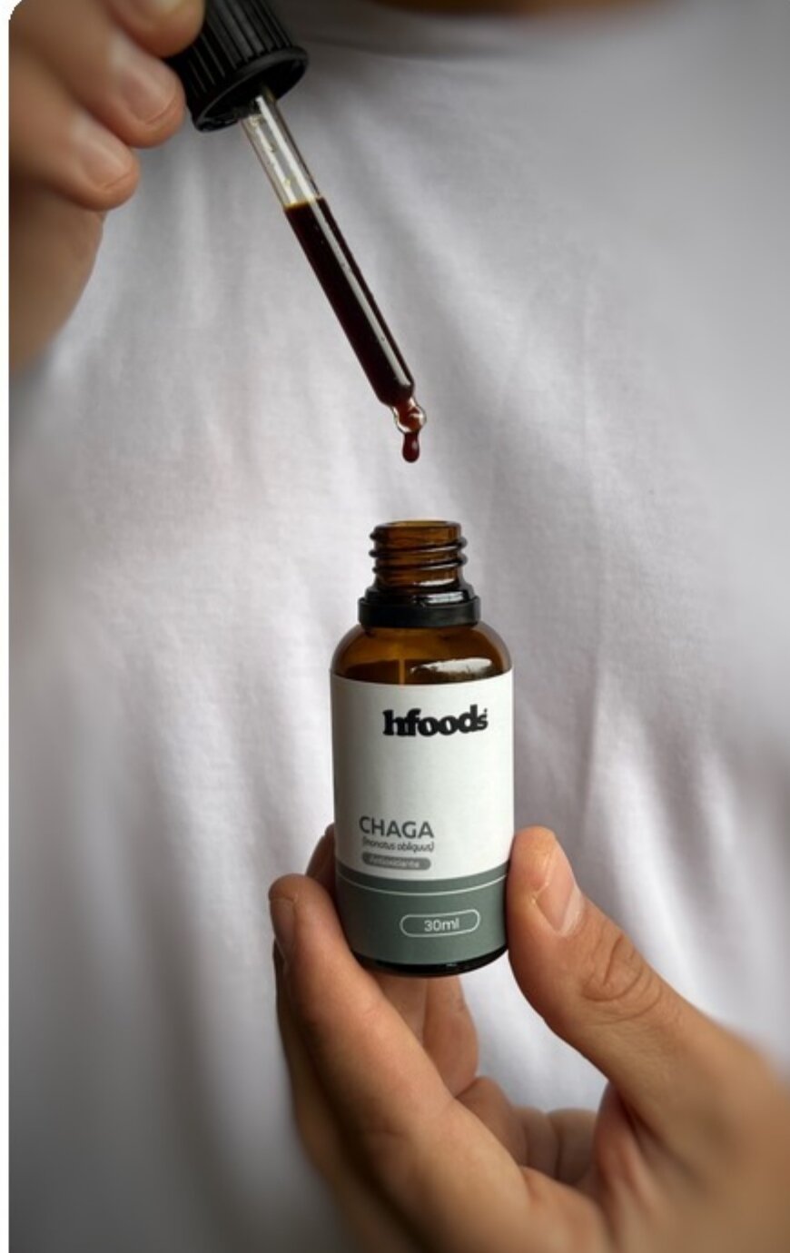 Extracto de Chaga (Inonotus obliquus) hfoods 30 ml.