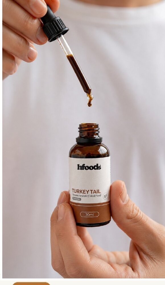 Extracto de Cola de Pavo (Trametes versicolor) hfoods 30 ml.