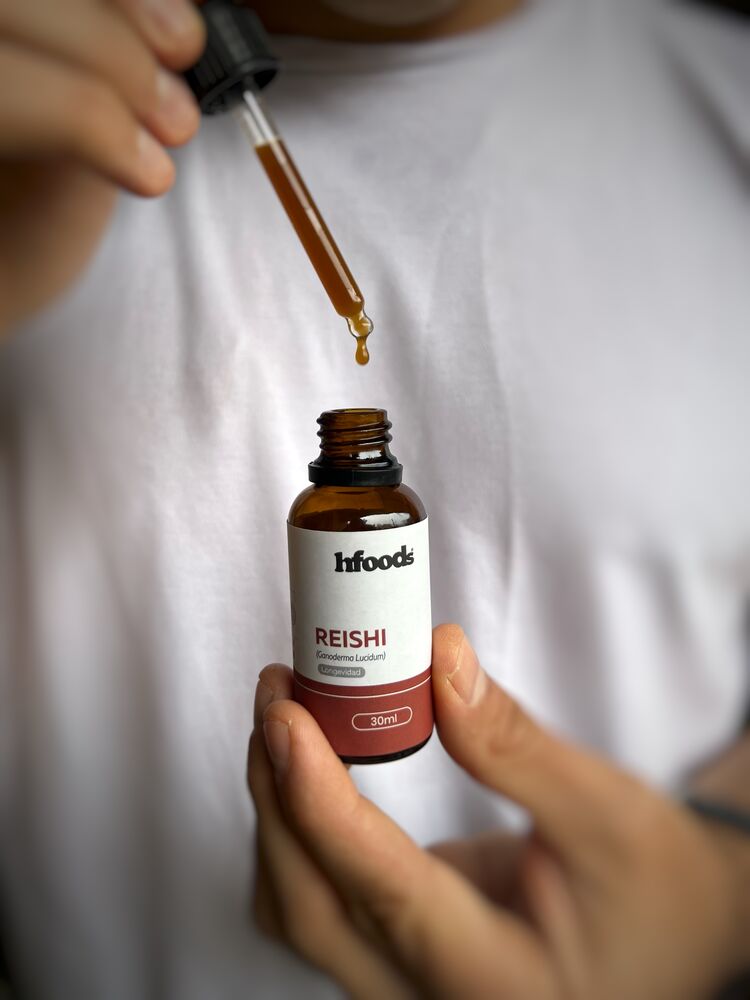 Extracto de Reishi (Ganoderma lucidum) hfoods 30 ml.